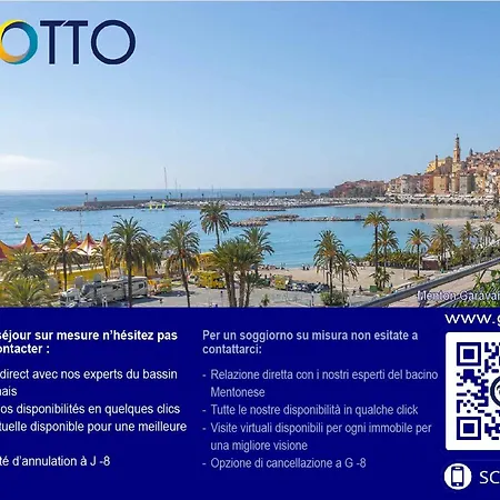 Agreable Mezzanine Proche Plages Et Centre - Fr-1-196-372 Daire Menton